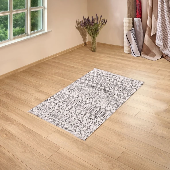 Soft Fiord Kilim - Ekru - 80x150 cm - Resim 2