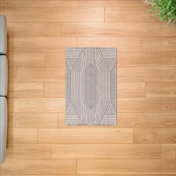 Soft Yalta Kilim - Ekru - 60x90 cm ürün görseli 1