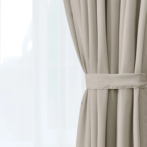 Soft Vista Fon Perde - Pudra - 300x270 cm ürün görseli