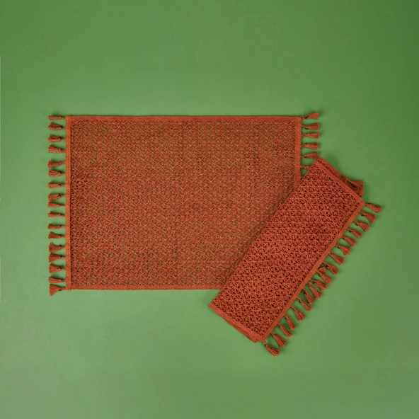 Soft Santa 2'li Amerikan Servis - Kiremit - 30x55 cm - Resim 2