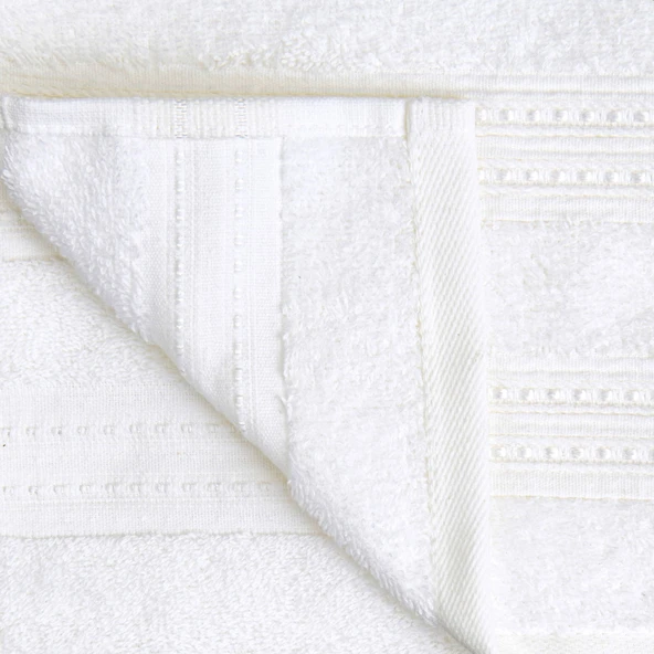 Soft Lapa Yüz Havlusu - Beyaz - 50x90 cm - Resim 2