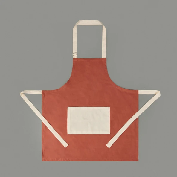 Soft Mutfak Önlüğü - Kiremit - 70x75 cm ürün görseli 1