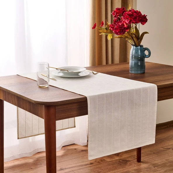 Soft Breeze Runner - Kırık Beyaz - 40x135 cm ürün görseli