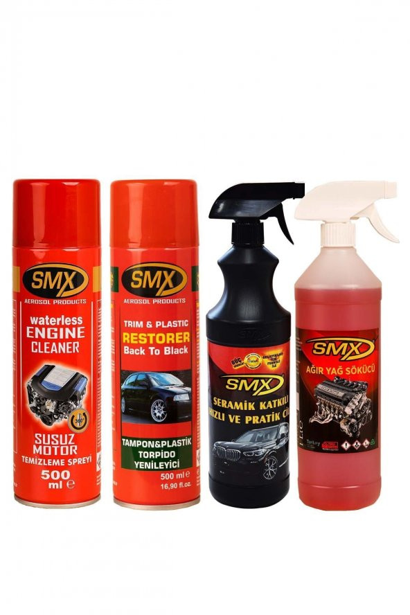 SMX Susuz Motor Temizleme Spreyi / Tampon Yenileyici / Torpido Yenileyici / Plastik Yenileme Spreyi