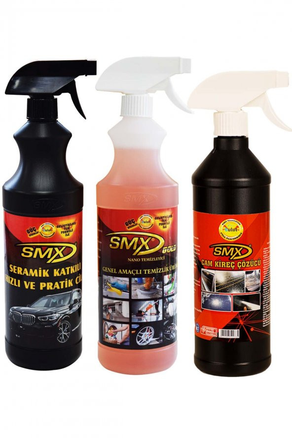 Smx Seramik Katkılı Hızlı Ve Pratik Cila - Genel Amaçlı Temizleyici - Cam Kireç Çözücü