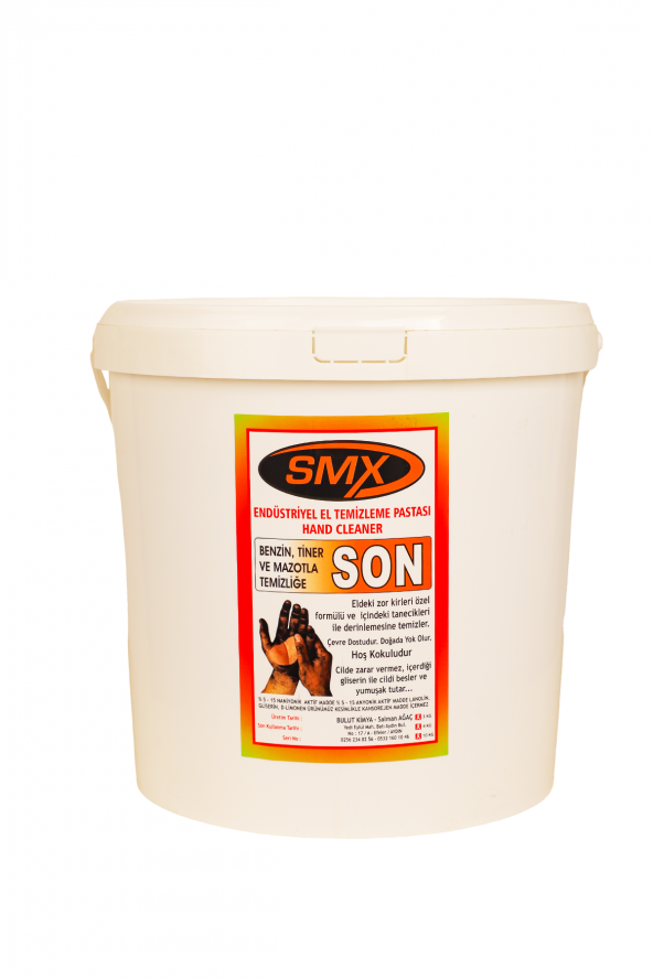 SMX Bitkisel El Temizleme Kremi - Endüstriyel El Temizliği (10 KG)