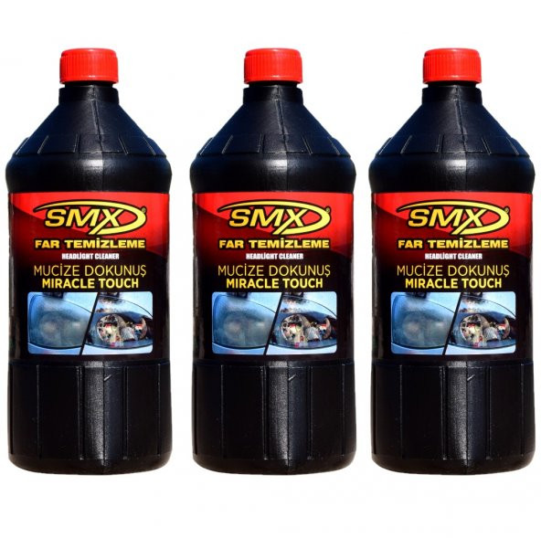 SMX Buharlı Araba Far Temizleme Sıvısı 3 LT