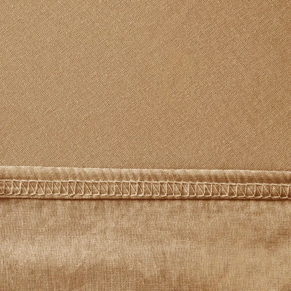 Soft Çift Kişilik Lastikli Çarşaf - Sütlü Kahverengi - 180x200 cm - Resim 3