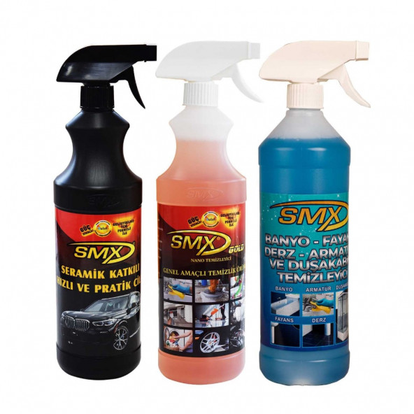 SMX Seramik Cila / Hızlı Cila / Pratik Cila / Nano Genel Amaçlı Temizleyici / Banyo Temizleyici / F