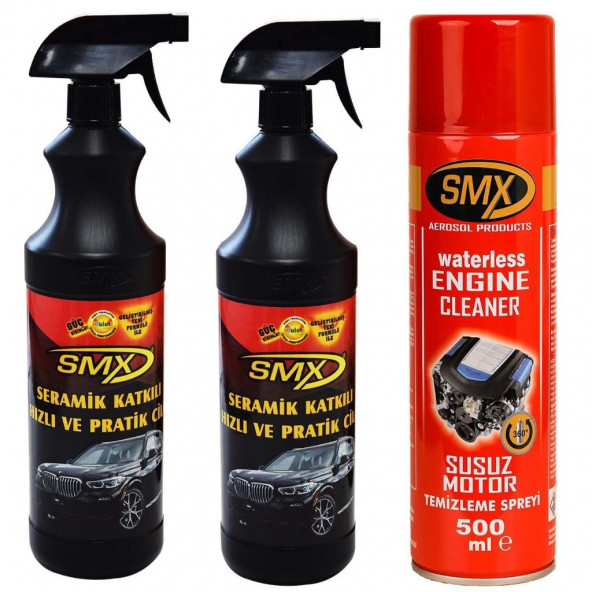 SMX Seramik Cila / Hızlı Cila / Pratik Cila 2 Adet / Susuz Motor Temizleme Ve Koruma Spreyi