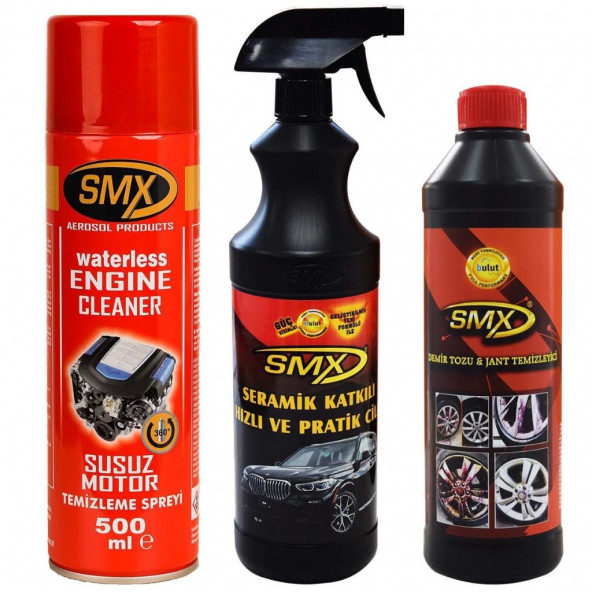 SMX Susuz Motor Temizleme Demir Tozu Jant Temizleyici Hızlı Cila