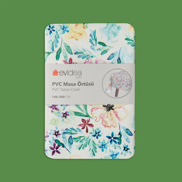 Soft Flower Pvc Masa Örtüsü - 140x200 cm ürün görseli 1