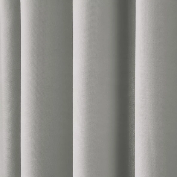 Soft Mori Fon Perde - Gri - 300x270 cm - Resim 2