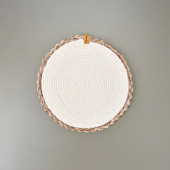 Soft Laetus Amerikan Servis - Ekru - 33x33 cm - Resim 2