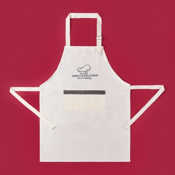 Soft Zinon Mutfak Önlüğü - Ekru - 54x78 cm ürün görseli