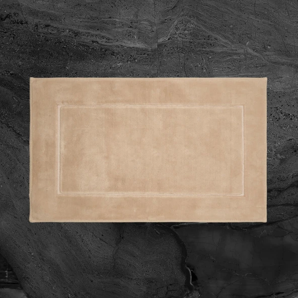 Soft Pete 2'li Banyo Paspası - Bej - 60x100 cm + 50x60 cm - 2