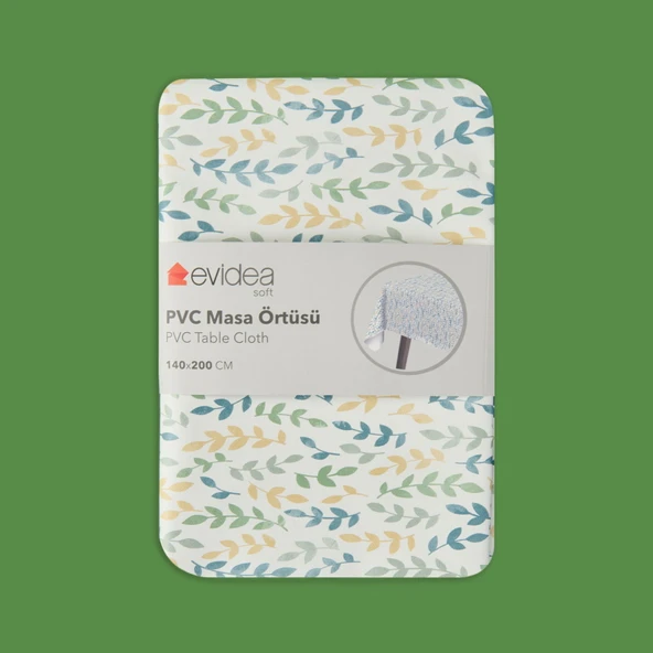 Soft Leaf Pvc Masa Örtüsü - 140x200 cm ürün görseli