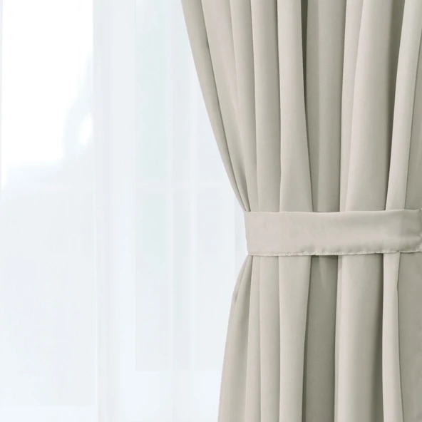 Soft Rista Fon Perde - Taş - 300x270 cm ürün görseli