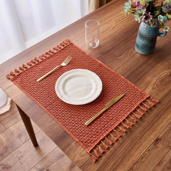 Soft Santa 2'li Amerikan Servis - Kiremit - 30x55 cm ürün görseli