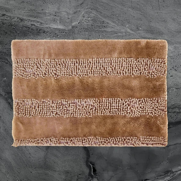 Soft Line 2'li Banyo Paspası - Vizon - 60x90 cm + 45x60 cm - 3