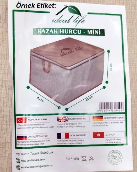 Ideal Life Kalın Mini Kazak Hurcu 45x40x30 (SEÇENEKLİ) - 2