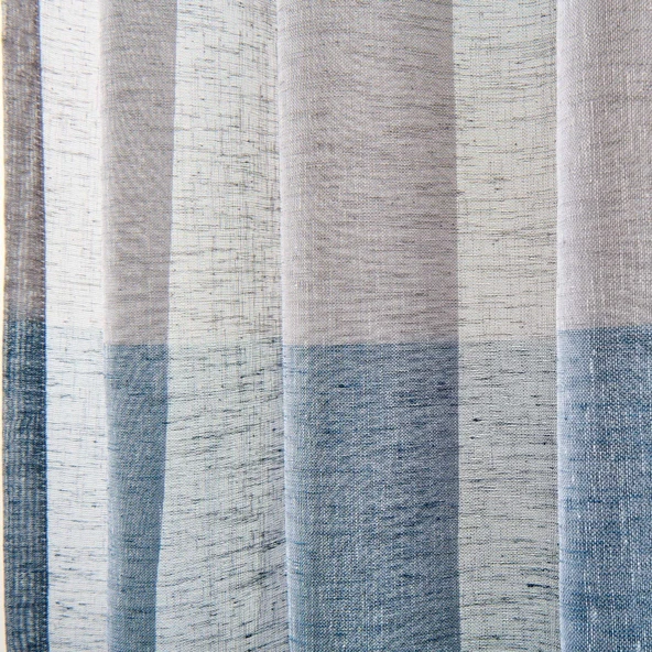 Soft Mavi Yoğunluklu Fon Perde - Renkli / Mavi - 140x270 cm - Resim 2