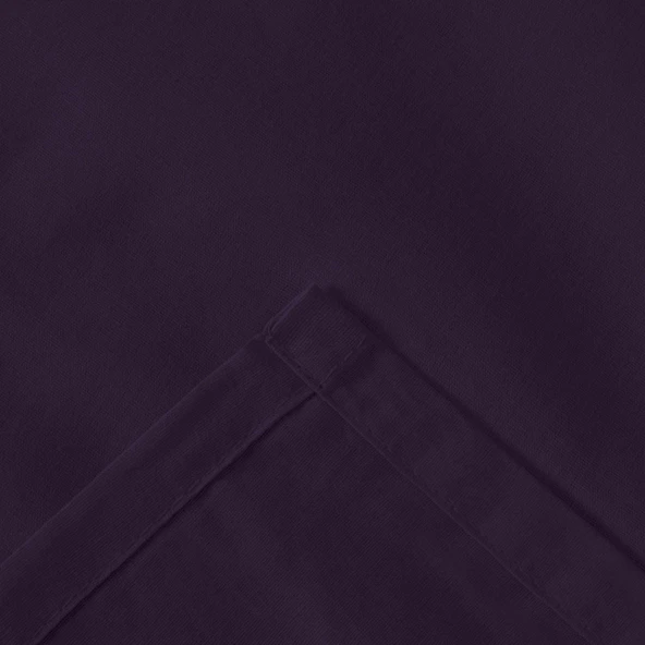 Soft Çift Kişilik Düz Kenar Çarşaf - Mor - 260x270 cm - Resim 3