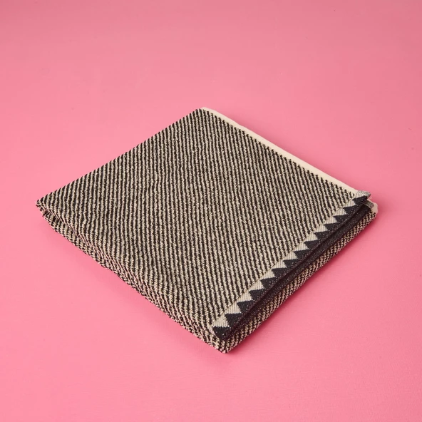 Soft İpliği Boyalı Yüz Havlusu - Bej - 50x80 cm - Resim 2