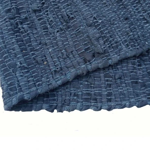 Home 1718225D Deri Kilim - Lacivert / Gri - 120x180 cm - Resim 2