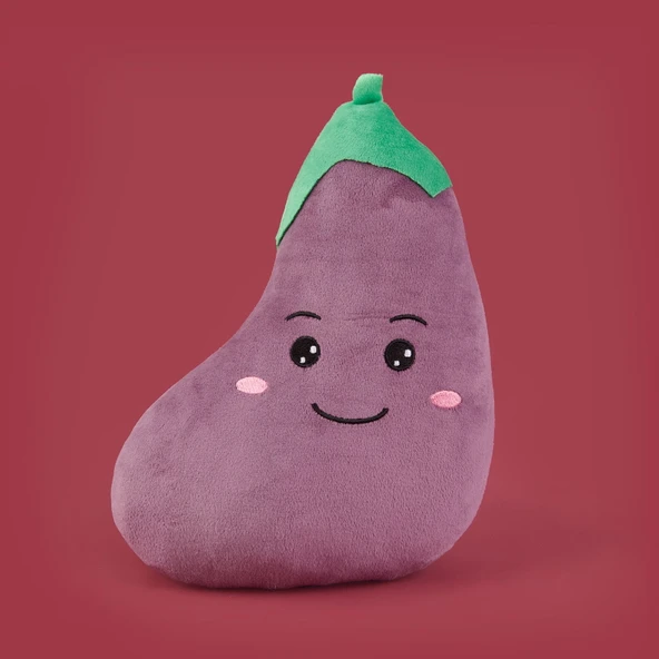 Soft Biber Figürlü Yastık - Kırmızı - 25 cm - Resim 2