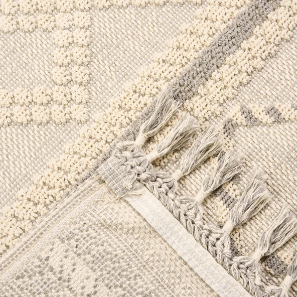 Soft Martha Kilim - Bej - 80x150 cm - Resim 3