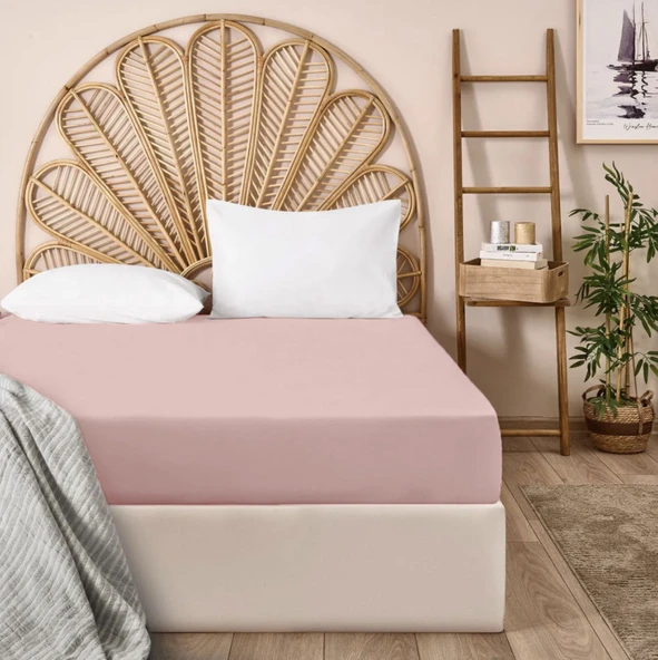 Soft Basic Tek Kişilik Lastikli Çarşaf - Yeşil - 100x200 cm ürün görseli 1