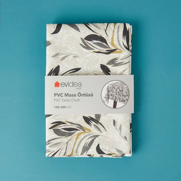 Soft Ethereal Pvc Masa Örtüsü - Taş - 140x200 cm ürün görseli 1