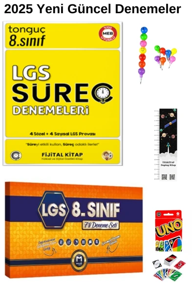 Tonguç Yayınları Tonguç Süreç Denemeleri + Mozaik Genel 7 li Deneme 2 KİTAP ( UNO + EMOJİ+ UZAY, A)2025 - Resim 4