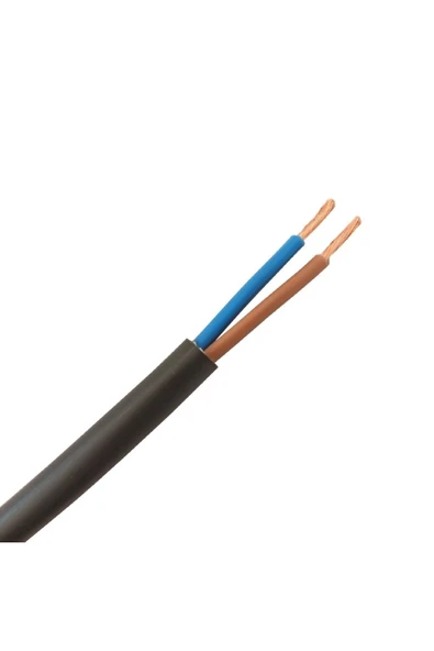 AHMET OTOMOTİV 2x1 Ttr Elektrik Kablosu Tam Bakır Siyah 10 Metre - 1