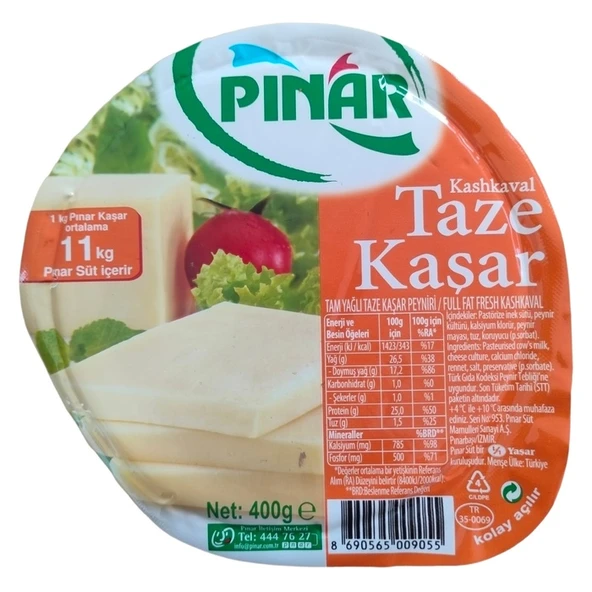 Pınar Kaşar Peyniri 400 Gr