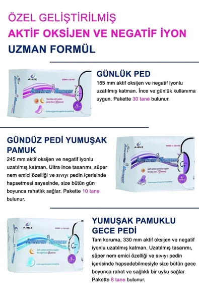 Airiz - Tiens Airiz Kadın Pedi Seti - Resim 3