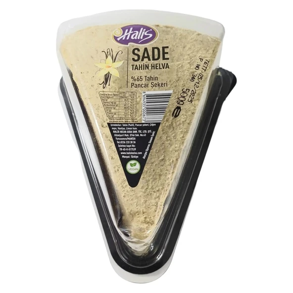 Halis Sade Tahinli Helva 500 Gr