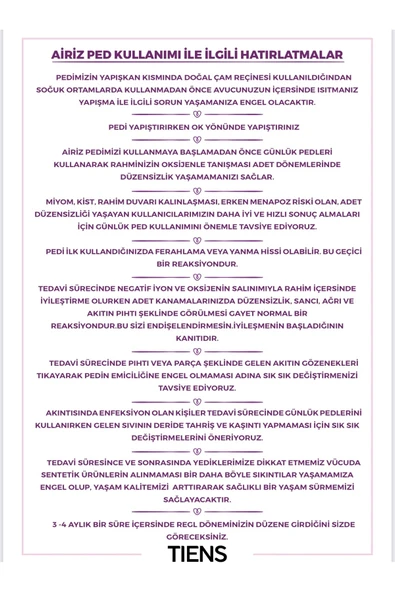 Promozone TİENS AİRİZ PED 6’lı Set - Resim 4