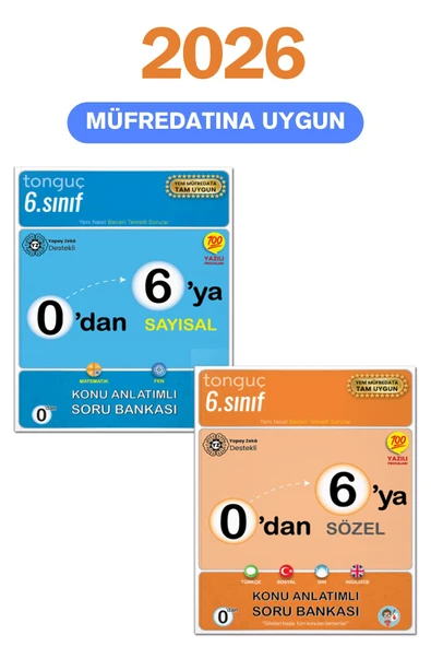 Tonguç Yayınları 0'dan 6'ya Konu Anlatımlı Soru Bankası Seti - Tonguç Yayınları ürün görseli