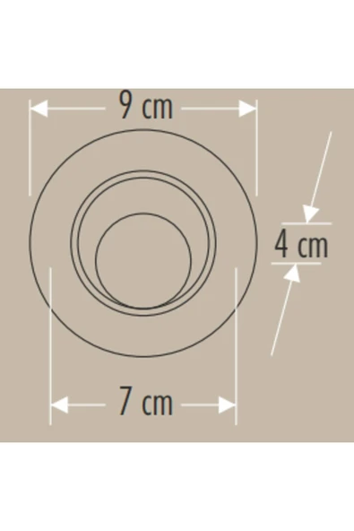 Cata CT-5252 Akik Led Spot 7W Günışığı - 2