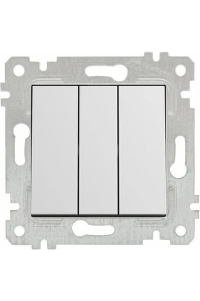 MONO Lighting Despina Beyaz 3 Lü Anahtar Çerçevesiz - 1