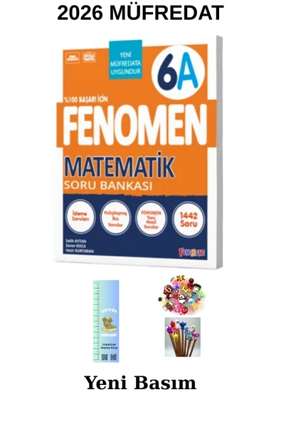 Fenomen Yayıncılık Fenomen 6. Sınıf Matematik A Soru Bankası Maarif M.(Tırtıl A. +KalemB.)2026 YENİ ÜRÜN - Resim 5