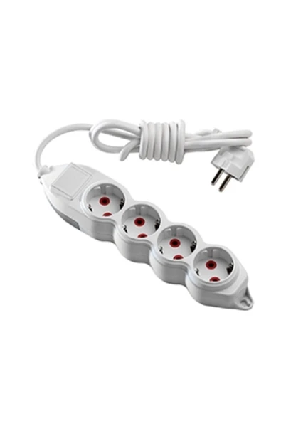 MONO ELECTRIC Lepton Mono Orion Dörtlü Topraklı Grup Priz 3 mt 3*1 - 1