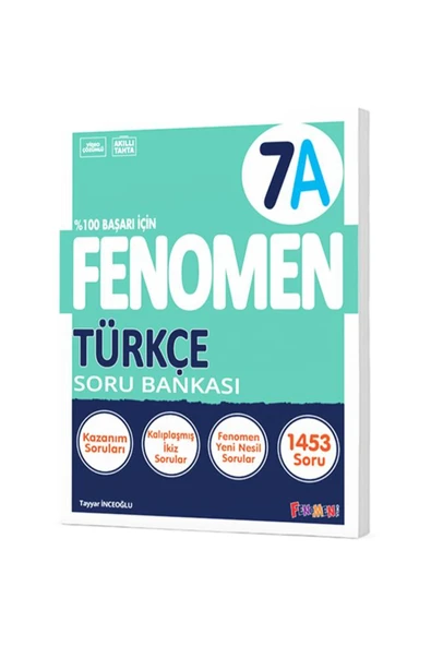 Fenomen Yayıncılık Fenomen Yayınları 7 SINIF TÜRKÇE A SORU BANKASI ürün görseli 1