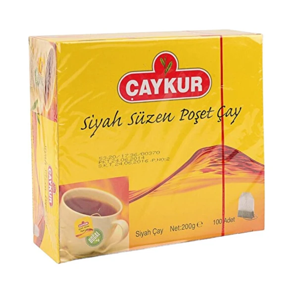 Çaykur Bardak Poşet Çay 100'lü 200 Gr