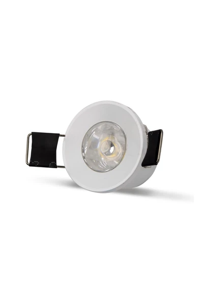 Cata 1,5 W COB Led Yıldız Spot - Gün Işığı (3000K) - Beyaz Kasa - Yuvarlak - Sıva Altı - CT-5270G - 1
