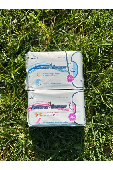 Airiz Tiens Airiz Hijyenik Kadın Pedi 1 Paket 30'lu Gündüz 1 Paket 8'li Gece ürün görseli