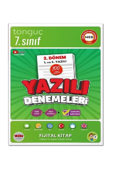 Tonguç Yayınları Tonguç 7. Sınıf Yazılı Denemeleri 2. Dönem 1 ve 2. Yazılı ürün görseli 1