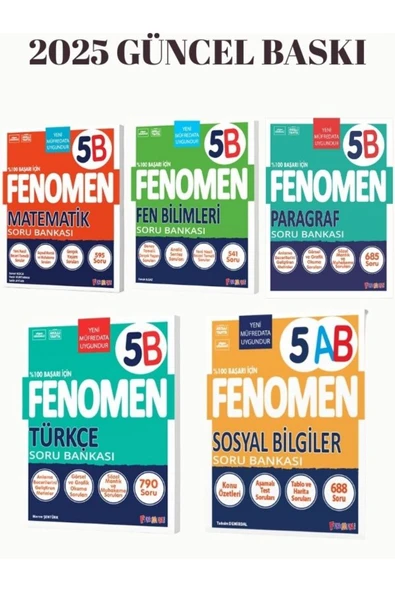 Fenomen Yayıncılık Fenomen yayınları 5.sınıf B SERİSİ ürün görseli 1